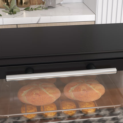 9L Edelstahl-Mini-Backofen, 750W, einstellbarer Timer