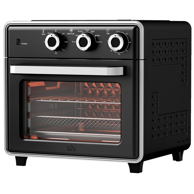 Mini-Backofen mit Heißluftfritteuse, 20L, Timer, 1400W, Metall