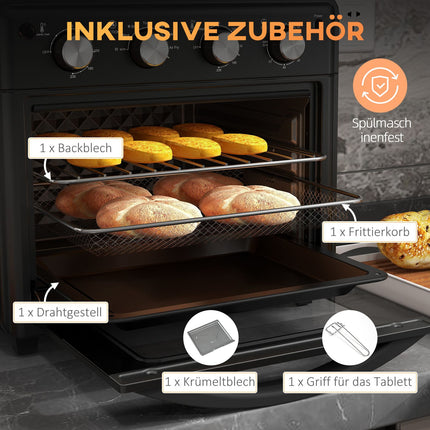 Mini oven with hot air, 30L – 7 cooking modes