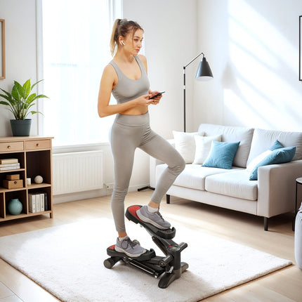 Mini-Stepper mit LCD, Heimtrainer für Beintraining