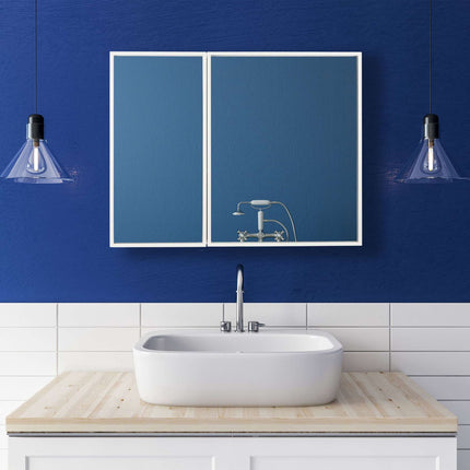 Mirror cabinet with 2 doors