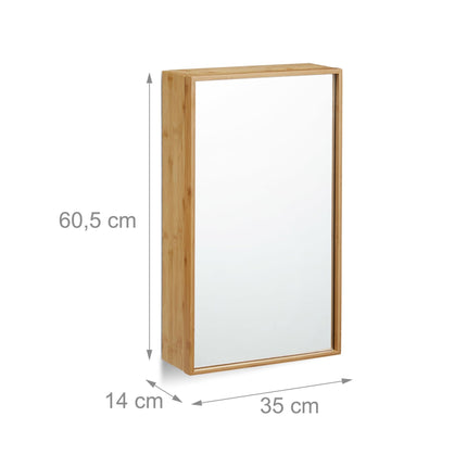Mirror cabinet with door for bathroom