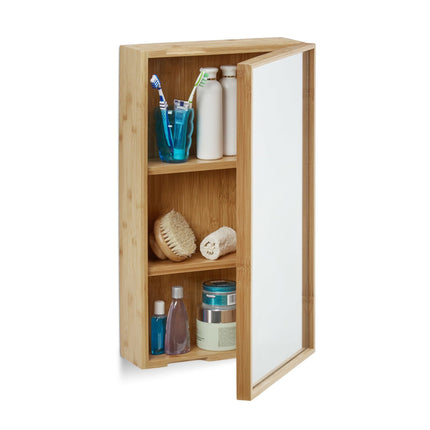 Mirror cabinet with door for bathroom