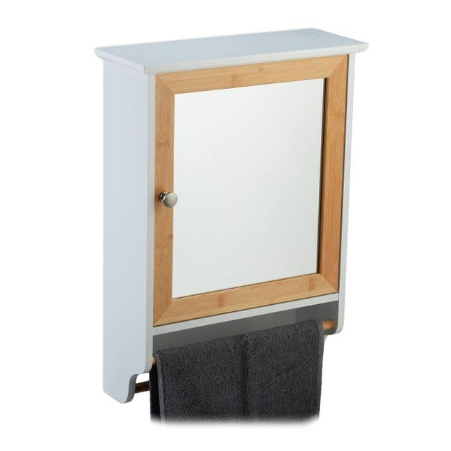 Spiegelschrank mit Handtuchhalter
