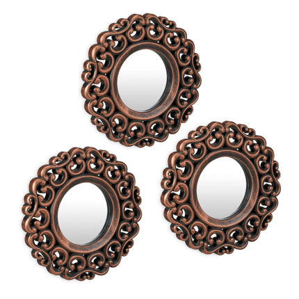 Mirror set of 3 baroque