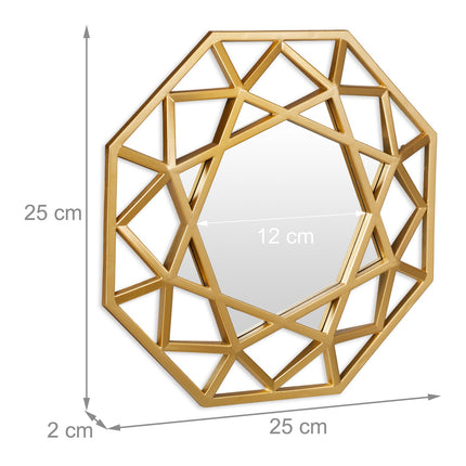 Mirror set of 3 diamonds