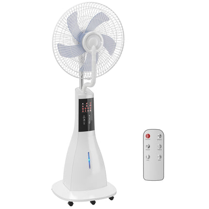 Nebel-Standventilator, 3-Liter-Tank, Fernbedienung, 75-Grad-Oszillation