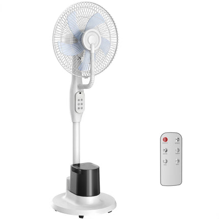 Stojanový ventilátor s mlžením, oscilace 70, nádržka 3.5L, bílý