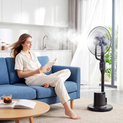 Vernevelende staande ventilator, 70° oscillatie, 3 snelheden, 3,5L reservoir