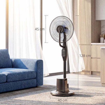 Vernevelende staande ventilator, 70° oscillatie, 3 snelheden, 3,5L reservoir
