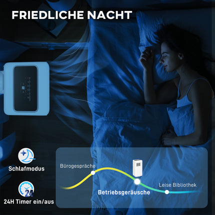 Tragbare Klimaanlage, 9000 BTU, 3-in-1 Kühl- und Entfeuchtungsfunktion