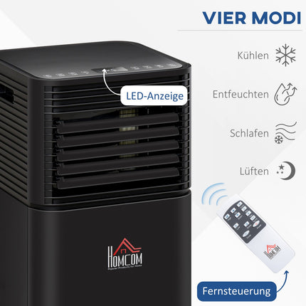 Tragbares 8000 BTU Klimagerät, 4-in-1 mit Fernbedienung