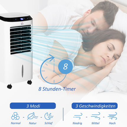 Mobiles Klimagerät mit Luftbefeuchter und Fernbedienung, 600W
