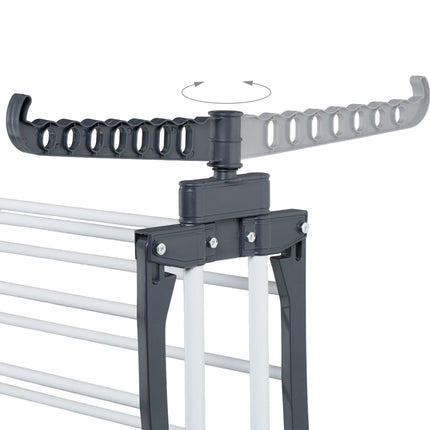 Mobile Clothes Airer with Wheels, Folding Wings