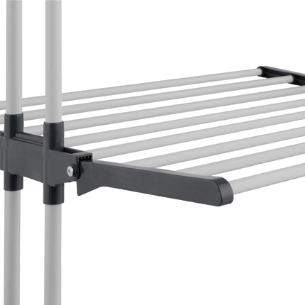 Mobile Clothes Airer with Wheels, Folding Wings