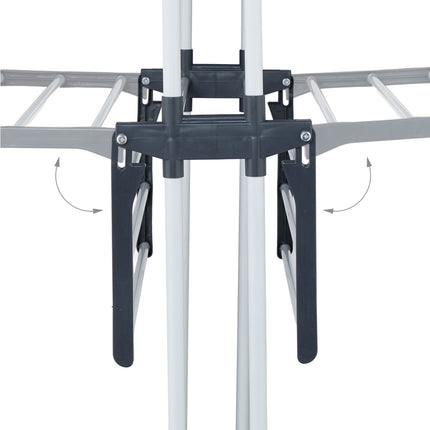 Mobile Clothes Airer with Wheels, Folding Wings