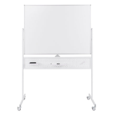 Mobiles Whiteboard 120x90 cm, doppelseitig, mit Ständer und Rollen