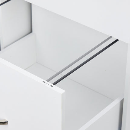 Mobile File Cabinet with 3 Drawers and File Storage