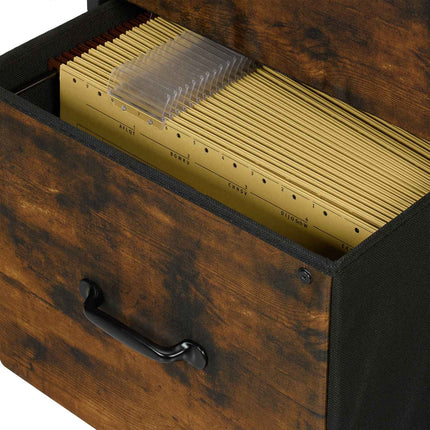 Mobile File Cabinet with Drawers and Shelves