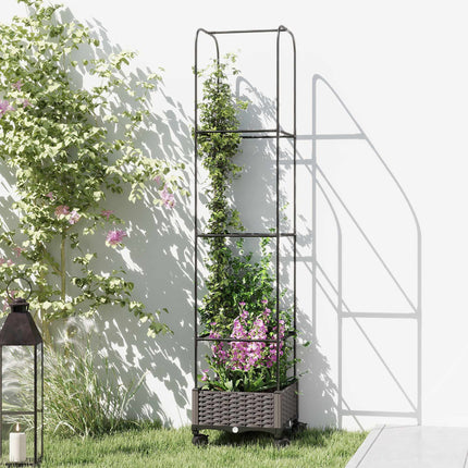 Mobile Planter Box with Trellis, 185cm, 24L Capacity