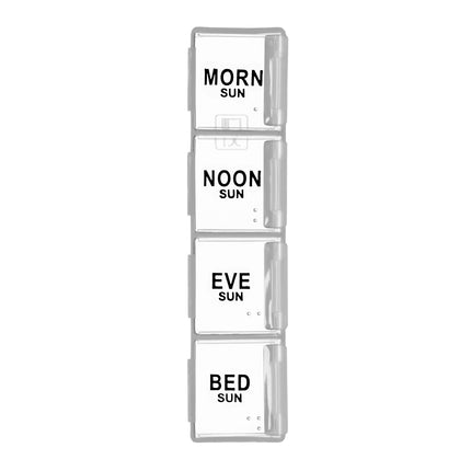 Mobile box for tablets 7 days 4 compartments