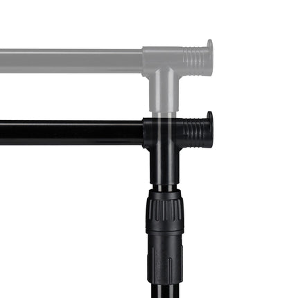 Mobile clothes stand with shelf