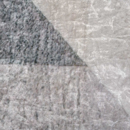 Geometrischer moderner Teppich 230x160 cm für Wohnzimmer, grau/schwarz/weiß