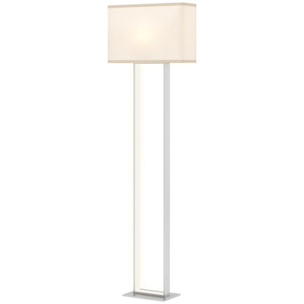 Modern Floor Lamp, Adjustable Brightness, Linen Shade