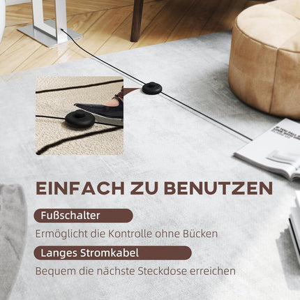 Modern Floor Lamp, Adjustable Brightness, Linen Shade