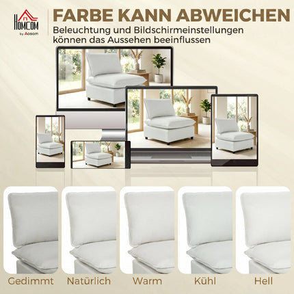 Modern Grey Leathaire Accent Chair, Wide Deep Seat, Easy Assembly