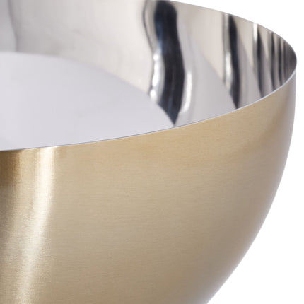 Moderne Servierschale Gold/Silber