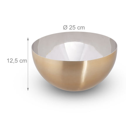 Moderne Servierschale Gold/Silber