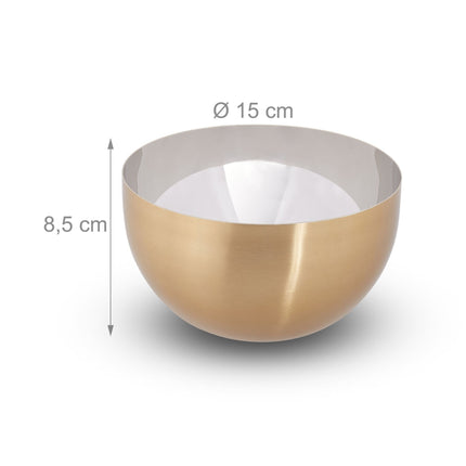 Moderne Servierschale Gold/Silber