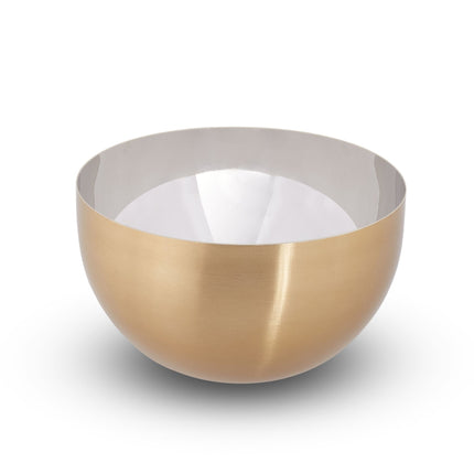 Moderne Servierschale Gold/Silber