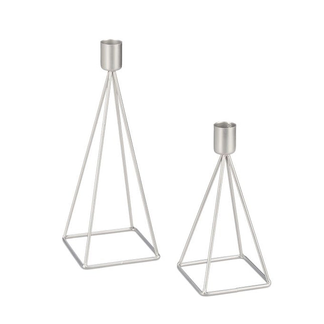Modern candle holder, set of 2