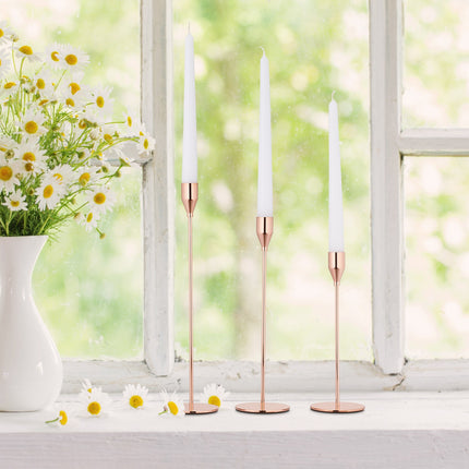 Modern candlesticks in a set of 3