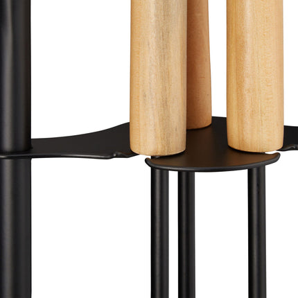 Modern fireplace in 4 parts
