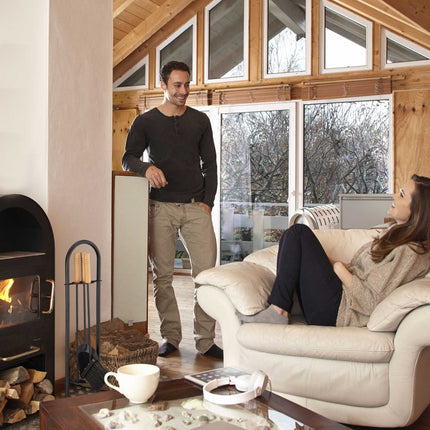 Modern fireplace in 4 parts