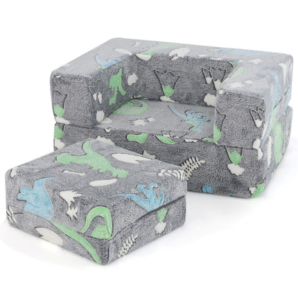 Modulares Kindersofa – im Dunkeln leuchtende Spielcouch, 71x53x34.5 cm