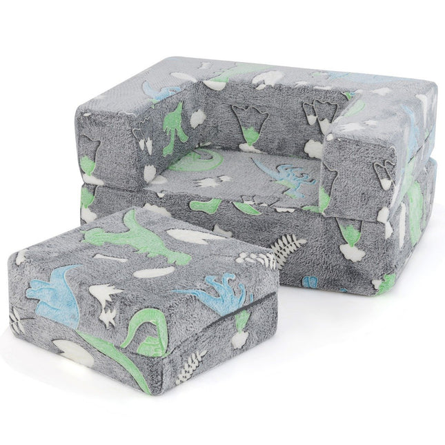 Modulares Kindersofa – im Dunkeln leuchtende Spielcouch, 71x53x34.5 cm