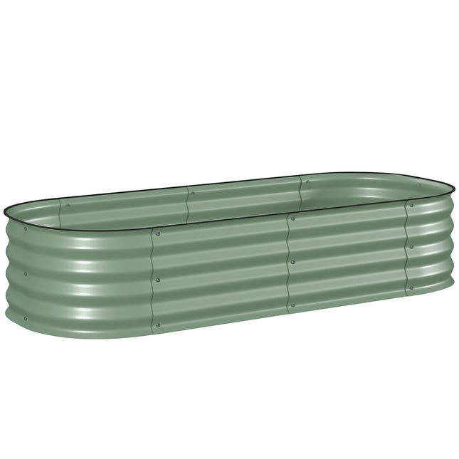 Modulares Hochbeet, Metall, offener Boden, 150x62x30 cm