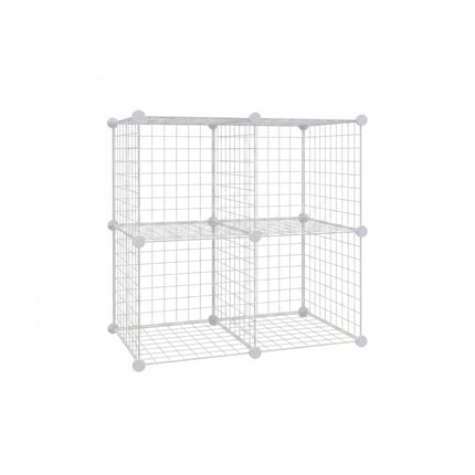Modulares Drahtgitterregal, Metall, Klick-System