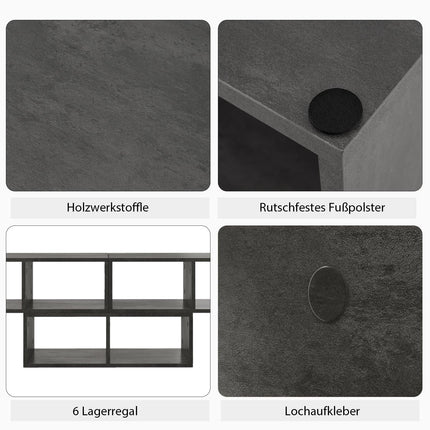 Modulares TV-Möbelset aus Holz, 3-teilig, für Fernseher bis 65 Zoll