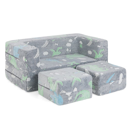 Modular children's sofa glow in the dark play sofa modular sofa dinosaur
