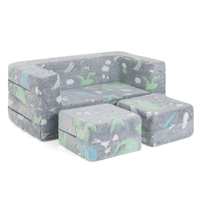 Modulares Kindersofa Glow in the Dark Spielsofa Modulares Sofa Dinosaurier