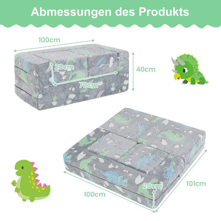 Modular children's sofa glow in the dark play sofa modular sofa dinosaur