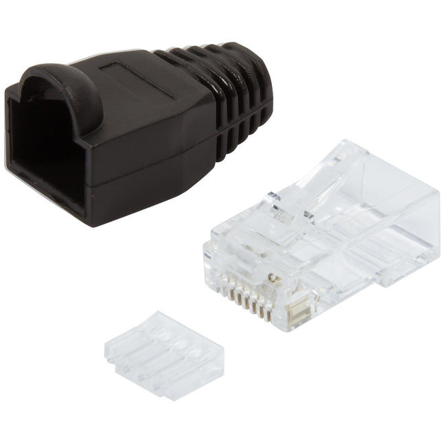 Modularstecker + Knickschutz Cat6 Ungeschirmt 100+100 Stk