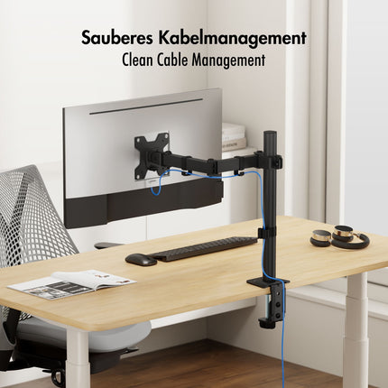 Monitorarm 17-32" Verstellbare Tischhalterung Schwarz