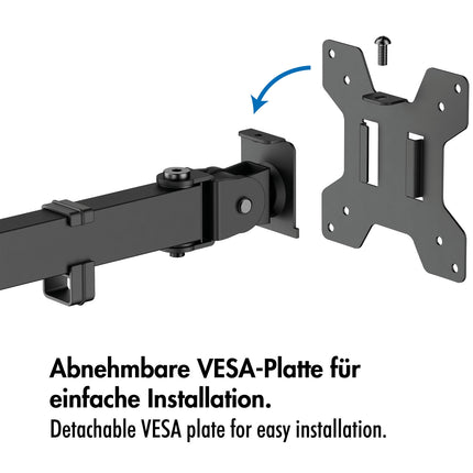 Monitorarm 17-32" Verstellbare Tischhalterung Schwarz