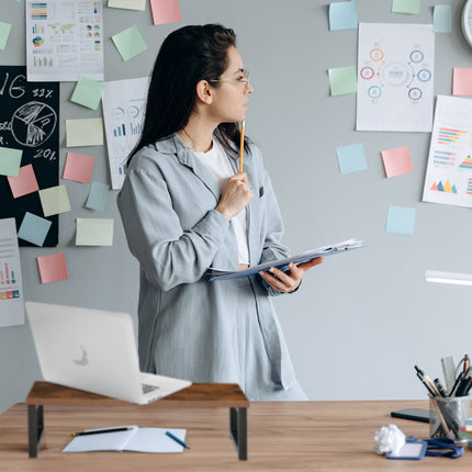 Monitorständer – Ergonomisch, Industrielles Design, Schreibtisch-Organizer